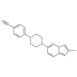 5-(4-{2-Methylimidazo[1,2-b]pyridazin-6-yl}piperazin-1-yl)pyridine-2-carbonitrile Structure