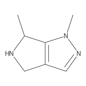 1,6-dimethyl-5,6-dihydro-4H-pyrrolo[3,4-c]pyrazole Structure