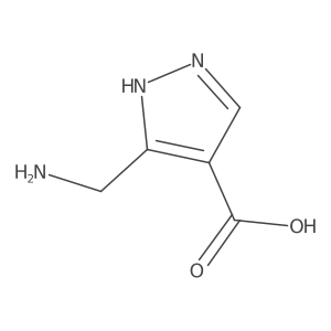 3-(aminomethyl)-1H-pyrazole-4-carboxylic acid Structure