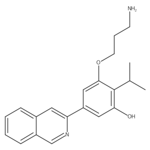 3-(3-Aminopropoxy)-2-isopropyl-5-(isoquinolin-3-yl)phenol Structure