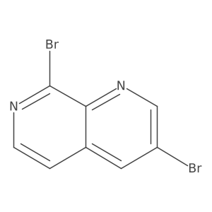 3,8-Dibromo-1,7-naphthyridine结构式