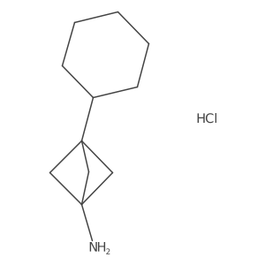 3-Cyclohexylbicyclo[1.1.1]pentan-1-amine hydrochloride Structure