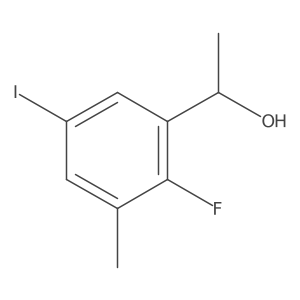 1-(2-Fluoro-5-iodo-3-methylphenyl)ethanol结构式