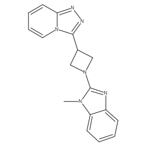 1-methyl-2-(3-{[1,2,4]triazolo[4,3-a]pyridin-3-yl}azetidin-1-yl)-1H-1,3-benzodiazole结构式