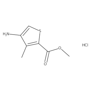Methyl 4-amino-3-methylthiophene-2-carboxylate hydrochloride Structure
