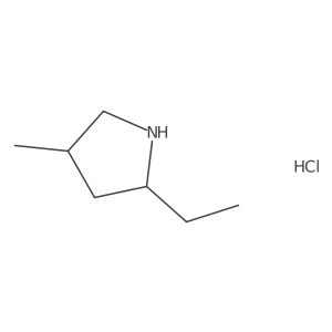 2-Ethyl-4-methylpyrrolidine hydrochloride Structure