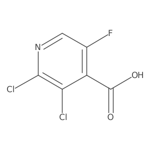 2,3-Dichloro-5-fluoropyridine-4-carboxylic acid Structure