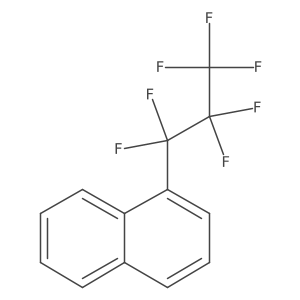 Naphthalene, 1-(heptafluoropropyl)-结构式