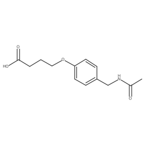4-[4-(acetamidomethyl)phenoxy]butanoic Acid结构式