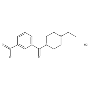 (4-Ethylpiperazin-1-yl)(3-nitrophenyl)methanone hydrochloride Structure