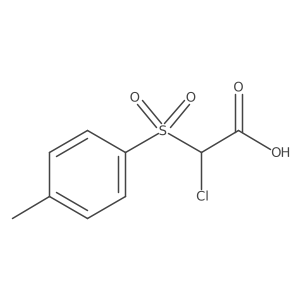 2-Chloro-2-[(4-methylphenyl)sulfonyl]acetic acid结构式