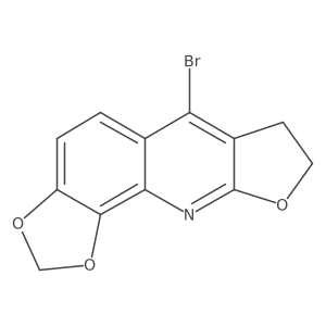 6-Bromo-7,8-dihydro-1,3-dioxolo[4,5-h]furo[2,3-b]quinoline Structure