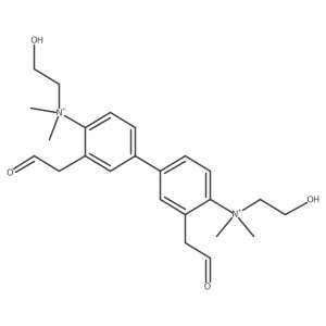 (3,3'-Bis(formylmethyl)-4,4'-biphenylylene)bis((2-hydroxyethyl)dimethylammonium) Structure