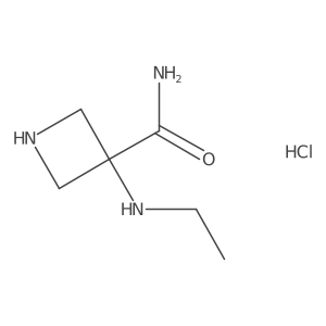 3-(ethylamino)-3-Azetidinecarboxamide hydrochloride Structure