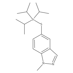 5-(Triisopropylsilylsulfanyl)-1-methyl-1H-indazole Structure