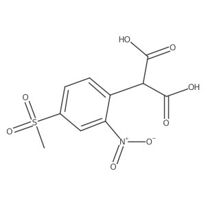 2-(4-Methanesulfonyl-2-nitrophenyl)propanedioic acid Structure