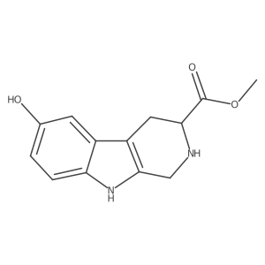 methyl 6-hydroxy-2,3,4,9-tetrahydro-1H-pyrido[3,4-b]indole-3-carboxylate Structure