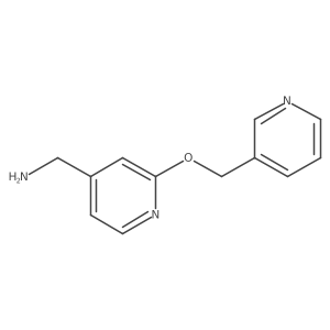 [2-(Pyridin-3-ylmethoxy)pyridin-4-yl]methanamine Structure