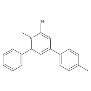 2-Pyrimidinamine,1,6-dihydro-1-methyl-4-(4-methylphenyl)-6-phenyl- Structure