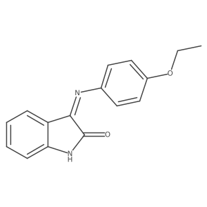 (E)-3-((4-ethoxyphenyl)imino)indolin-2-one结构式