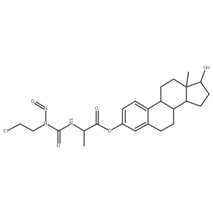 N-(2-Chloroethyl)-N-nitrosocarbamoyl-L-alanine-estradiol-3-ester Structure