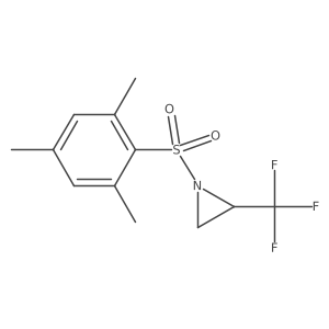 2-Trifluoromethyl-1-(2,4,6-trimethylbenzenesulfonyl)aziridine结构式