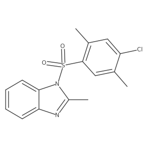 1-(4-chloro-2,5-dimethylbenzenesulfonyl)-2-methyl-1H-1,3-benzodiazole结构式