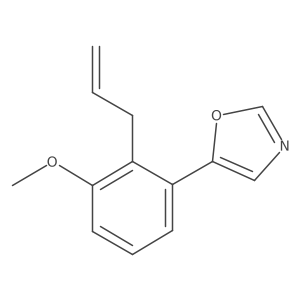 5-(2-Allyl-3-methoxyphenyl)oxazole结构式