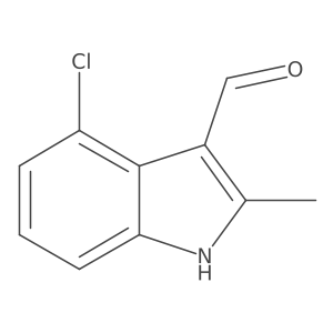 4-Chloro-2-methyl-1H-indole-3-carbaldehyde Structure