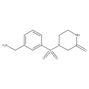 4-[3-(Aminomethyl)benzenesulfonyl]piperazin-2-one结构式