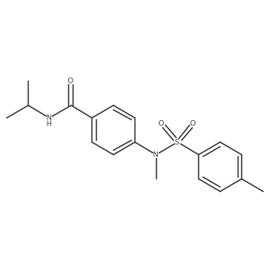 4-(N,4-dimethylphenylsulfonamido)-N-isopropylbenzamide Structure