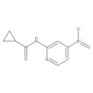 N-(4-nitropyridin-2-yl)cyclopropanecarboxamide Structure