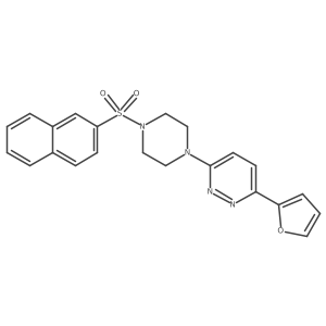3-(Furan-2-yl)-6-(4-(naphthalen-2-ylsulfonyl)piperazin-1-yl)pyridazine Structure
