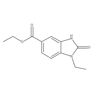 ethyl 1-ethyl-2-oxo-2,3-dihydro-1H-1,3-benzodiazole-5-carboxylate结构式