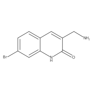 3-(Aminomethyl)-7-bromoquinolin-2(1H)-one结构式