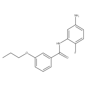 N-(5-Amino-2-fluorophenyl)-3-propoxybenzamide结构式