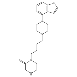 1-[4-[4-(1-Benzothiophen-4-yl)piperazin-1-yl]butyl]piperazin-2-one Structure