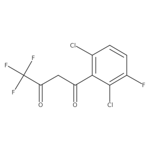 1-(2,6-Dichloro-3-fluorophenyl)-4,4,4-trifluorobutane-1,3-dione结构式
