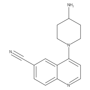 4-(4-Amino-piperidin-1-yl)-quinoline-6-carbonitrile结构式