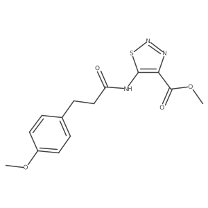 Methyl 5-{[3-(4-methoxyphenyl)propanoyl]amino}-1,2,3-thiadiazole-4-carboxylate Structure