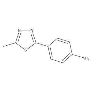 4-(5-Methyl-1,3,4-thiadiazol-2-yl)aniline Structure