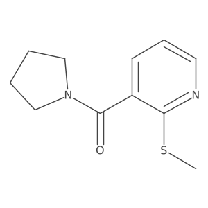 [2-(Methylsulfanyl)pyridin-3-yl](pyrrolidin-1-yl)methanone Structure