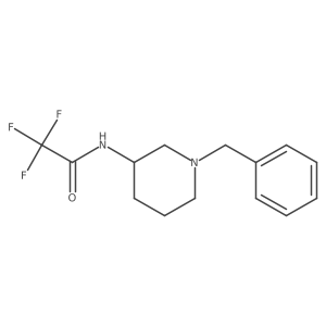 2,2,2-Trifluoro-N-[1-(phenylmethyl)-3-piperidinyl]acetamide Structure