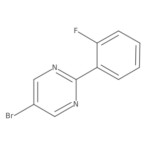 5-Bromo-2-(2-fluorophenyl)pyrimidine Structure