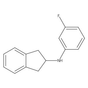 N-(3-fluorophenyl)-2,3-dihydro-1H-inden-2-amine Structure