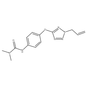 1,1-Dimethyl-3-[4-(2-prop-2-enyltetrazol-5-yl)oxyphenyl]urea Structure