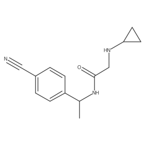 N-[1-(4-cyanophenyl)ethyl]-2-(cyclopropylamino)acetamide Structure