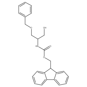 (9H-fluoren-9-yl)methyl N-[(2S)-1-(benzyloxy)-3-hydroxypropan-2-yl]carbamate结构式