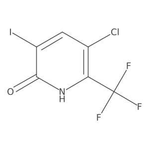 5-chloro-3-iodo-6-(trifluoromethyl)pyridin-2(1H)-one结构式