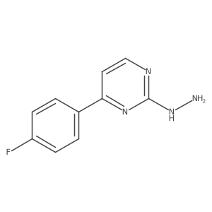 4-(4-Fluorophenyl)-2-hydrazinopyrimidine结构式